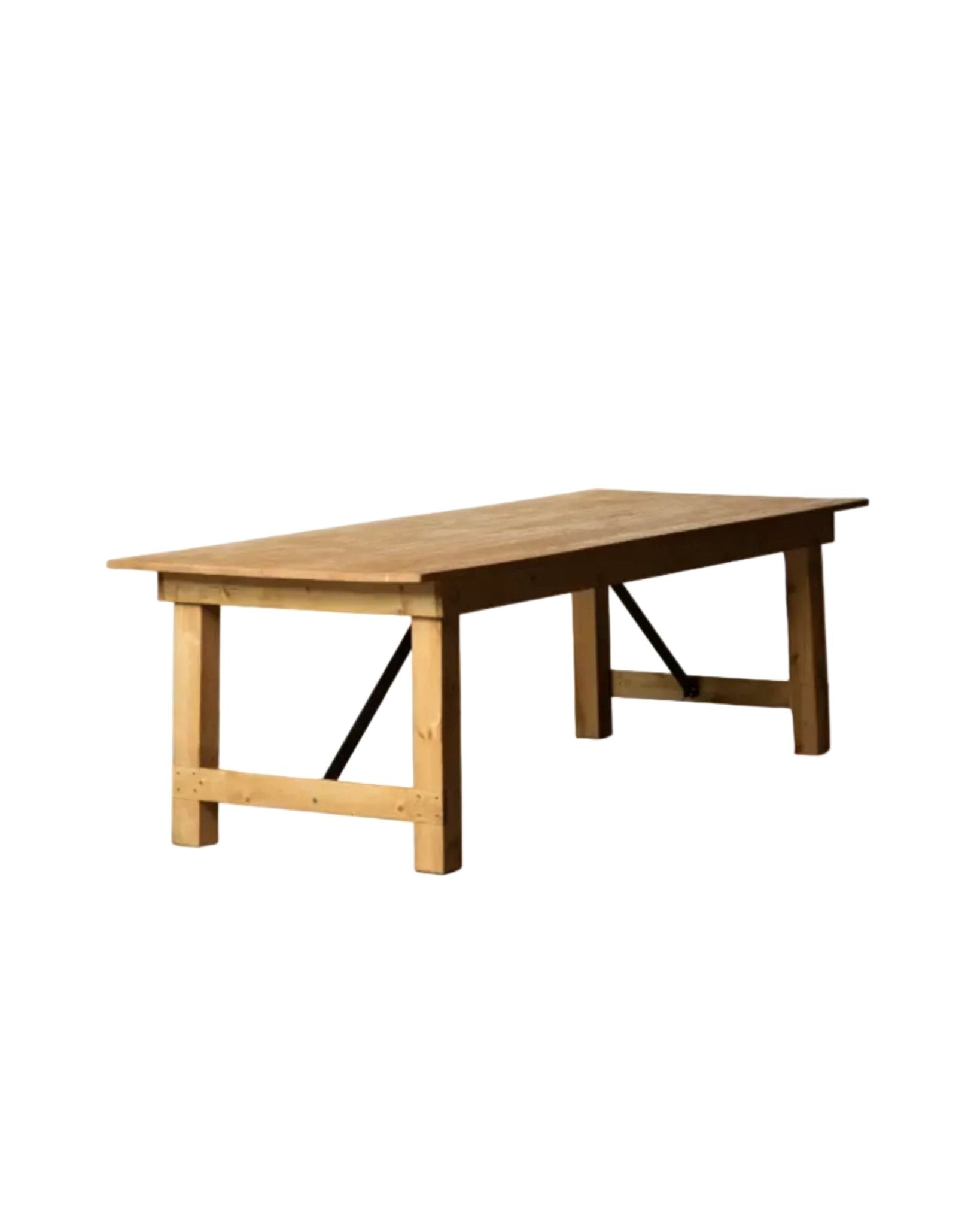 Holzbohlentisch