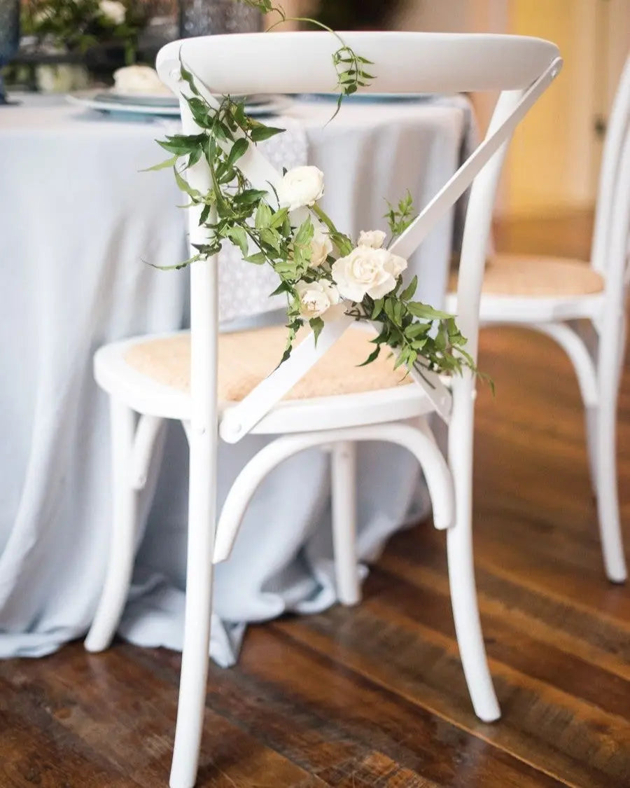 Cross Back Chairs - weiß Aufzeit