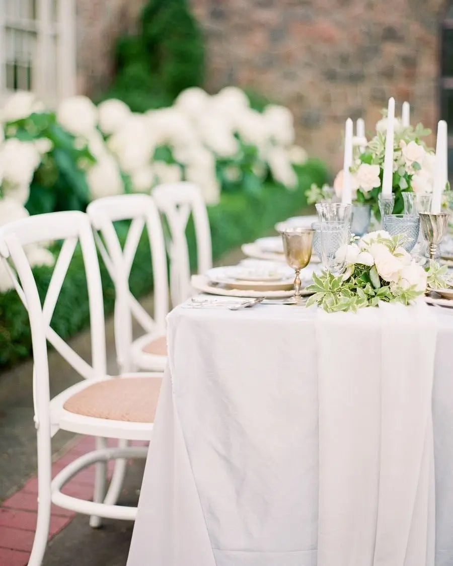 Cross Back Chairs - weiß Aufzeit