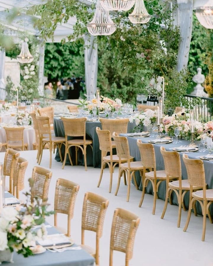Wood Rope Rattan Chairs