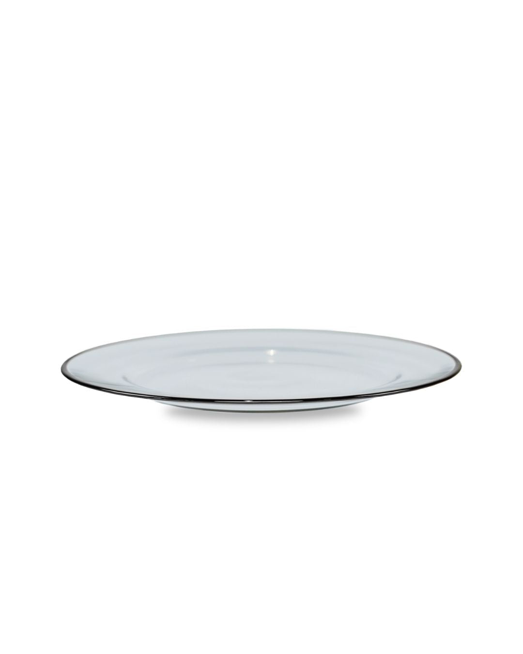 Platzteller mit silbernem Rand - aufZEIT