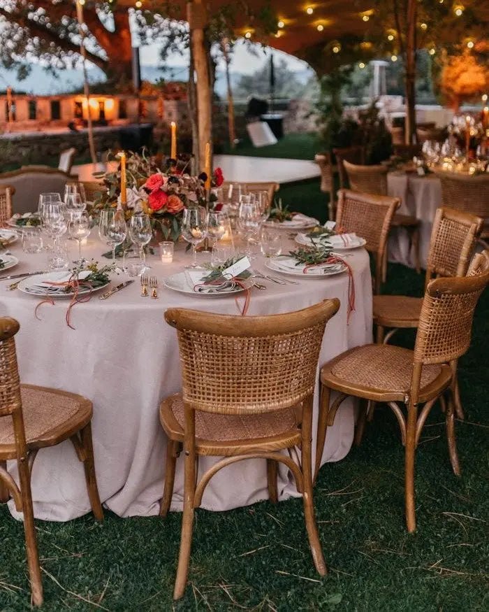 Wood Rope Rattan Chairs - aufZEIT