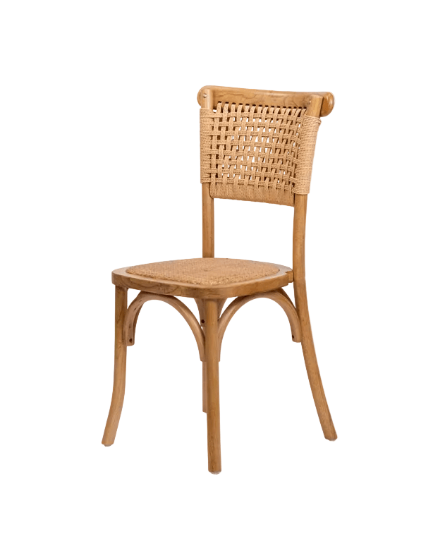 Wood Rope Rattan Chairs - aufZEIT