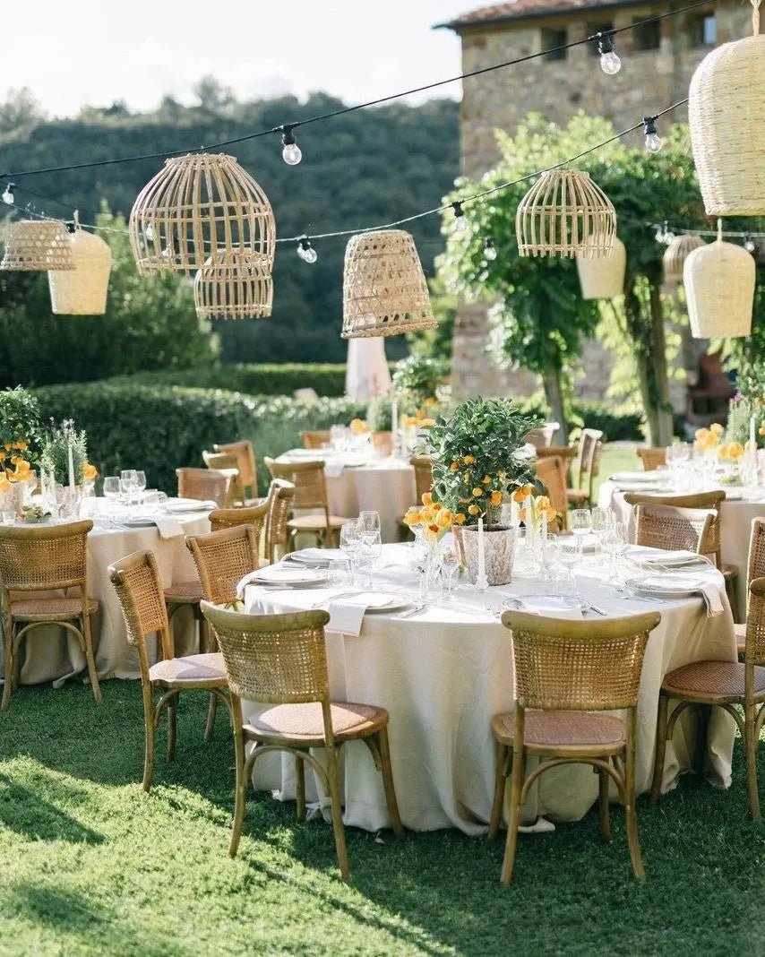 Wood Rope Rattan Chairs - aufZEIT